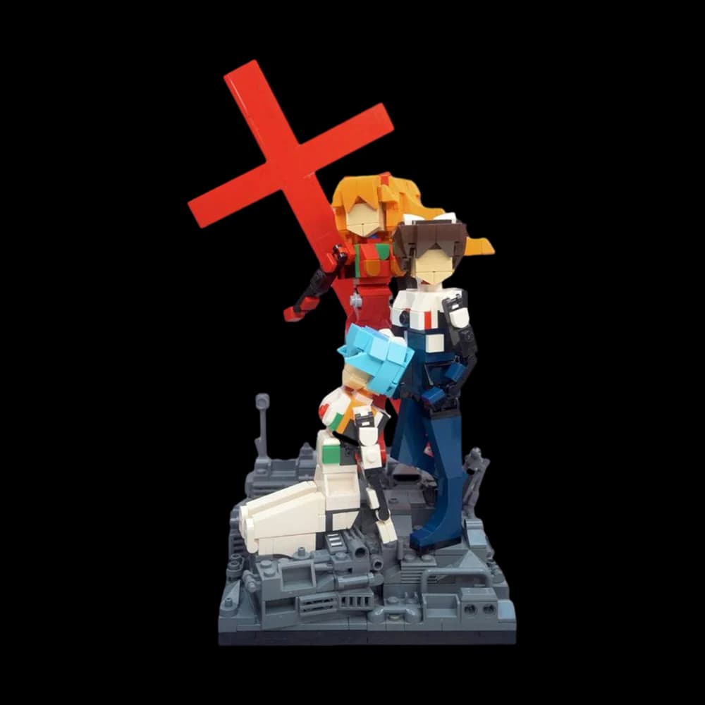 Moc Classico Giappone Anime Robot Guerriero Building Blocks Modello Figura Classica Ayanami Rei Ikari Shinji Mattoni Assemblare Giocattoli Regali