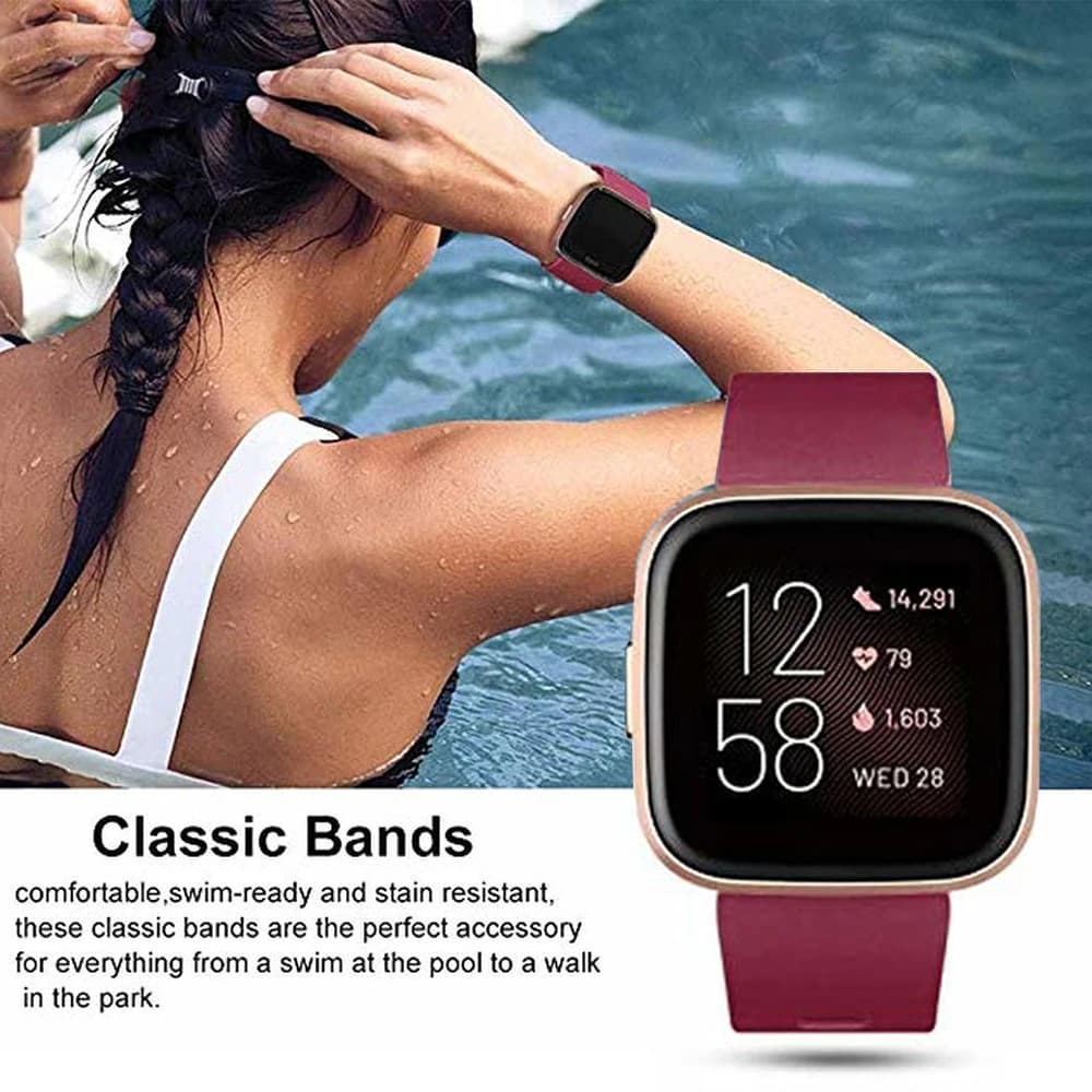 Smart Band per Fitbit Versa/Versa 2 originale cinturino per orologio da polso sportivo impermeabile in morbido silicone accessori di ricambio Correas