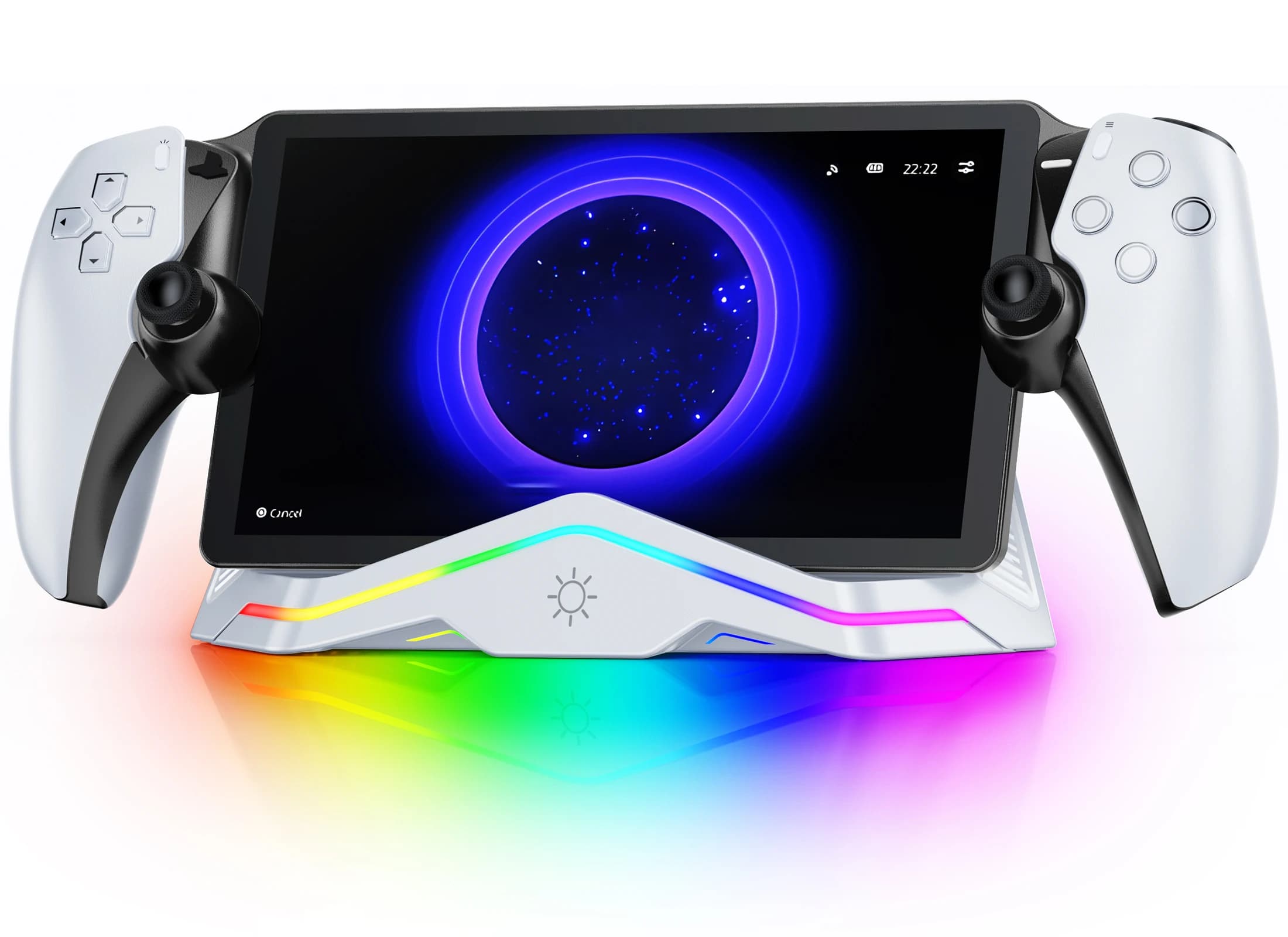 BEBONCOOL PR100 per Portal console console dock di ricarica rapida PS5 8 8 modalità di illuminazione stazione di ricarica per portale