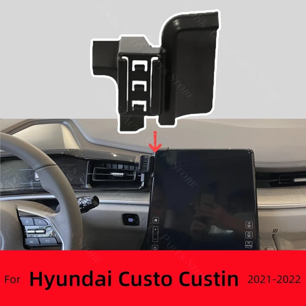 Per Hyundai Custo Custin 2021 2022 Supporto Del Telefono Per Auto Forte Speciale Staffa Fissa Base 15W di Ricarica Wireless Auto Accessori