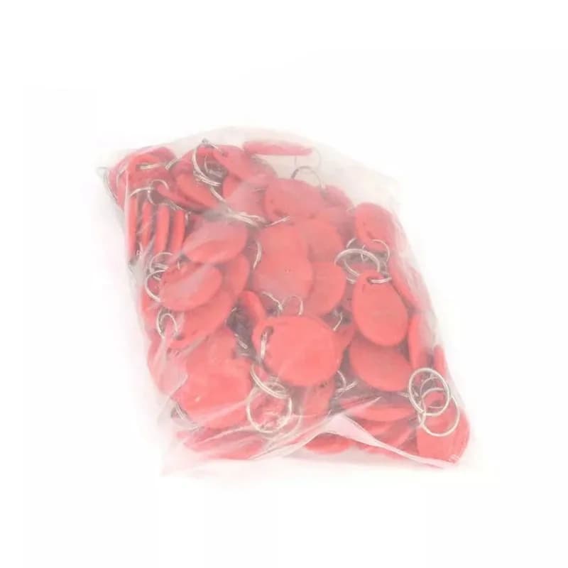 100pcs 13.56MHz NFC RFID Keyfob MF 1K IC Card Read Proximity Token ABS Tag Keychain for Door Access Control