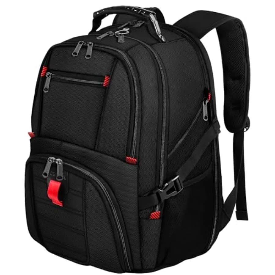 Zaino Grande per Uomo, Zaini Extra Large per Laptop Uomo Donna, Zaino da Viaggio Resistente all'Acqua Approvato dalle Compagnie Aeree per Affari