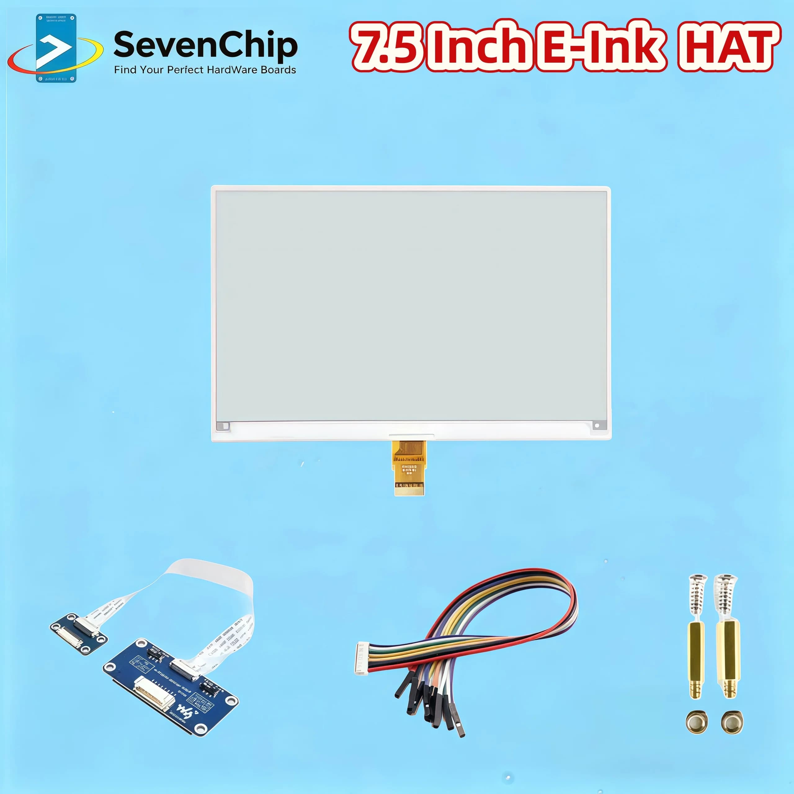 Waveshare Display E-paper HAT E-Ink da 7.5 pollici 800x480 supporta Raspberry Pi /Jetson Nano/Arduino/STM32