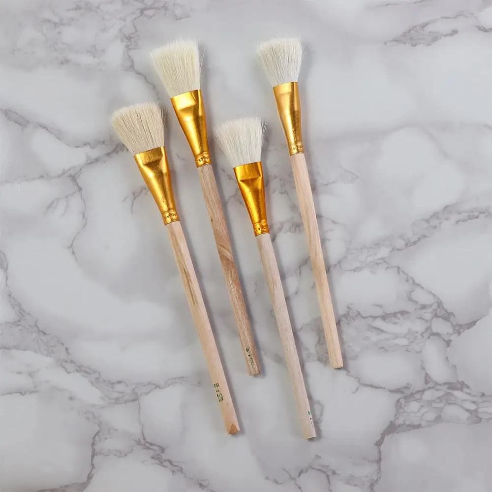 Professional Round 10pcs Wool Brush Set Bristle Acrylic Watercolor Painting Oil Painting Paint Brushes