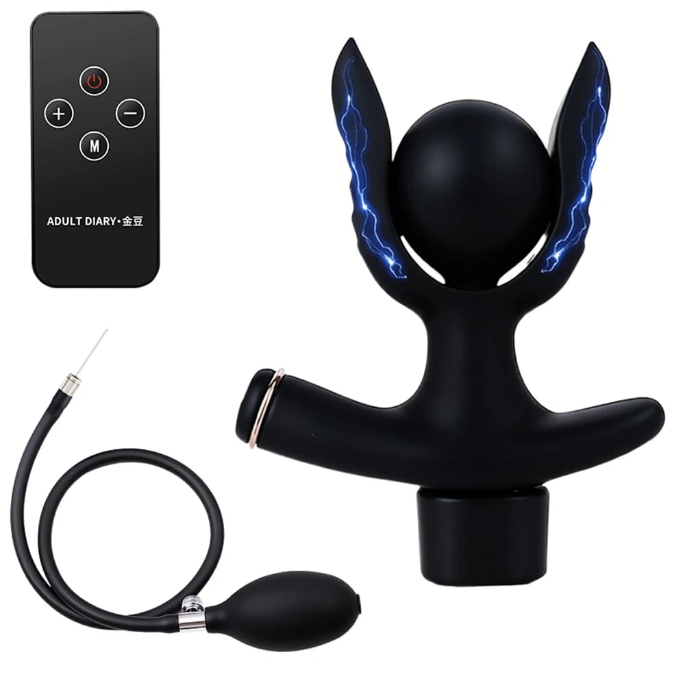 10 Frequenza di Vibrazione Prostata Perline Gonfiaggio Enorme Spina Anale Orgasmo Elettrico Masturbazione Massaggiatore Prodotto Del Sesso Butt Plug SexToy