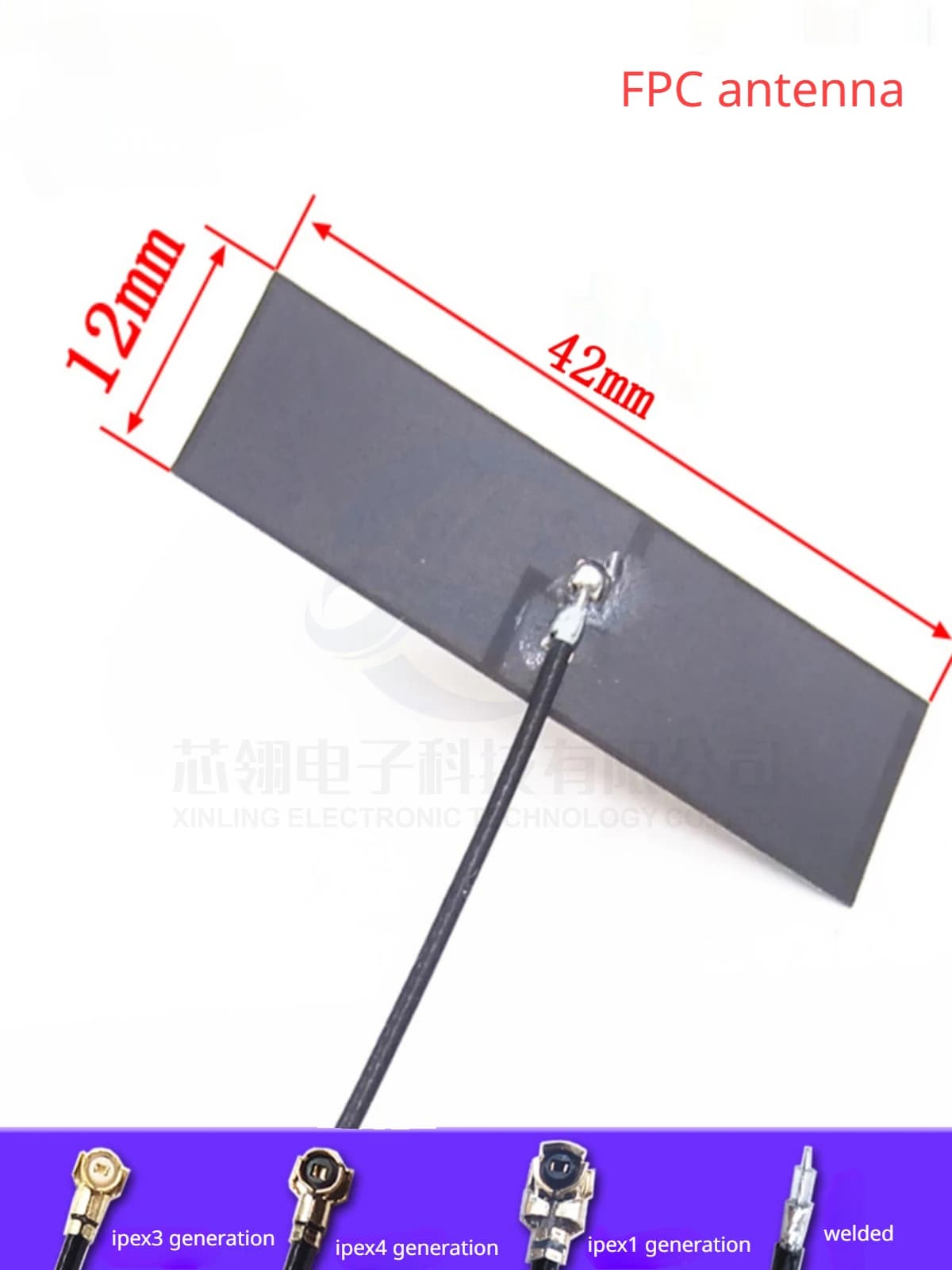 5 pz. Antenna integrata 2.4G per modulo ZigBee, antenna patch flessibile FPC per Wi-Fi e Bluetooth