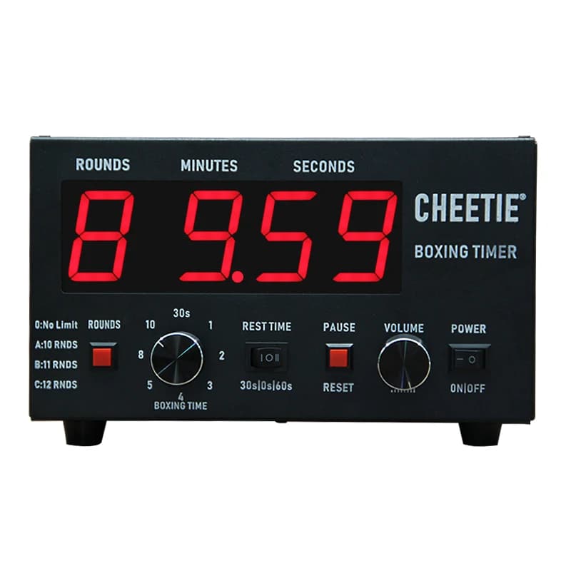 CHEETIE CP40 LED MMA Intervallo digitale Allenamento timer rotondo Orologio da parete per palestra Conto alla rovescia Timer da boxe con cicalino forte
