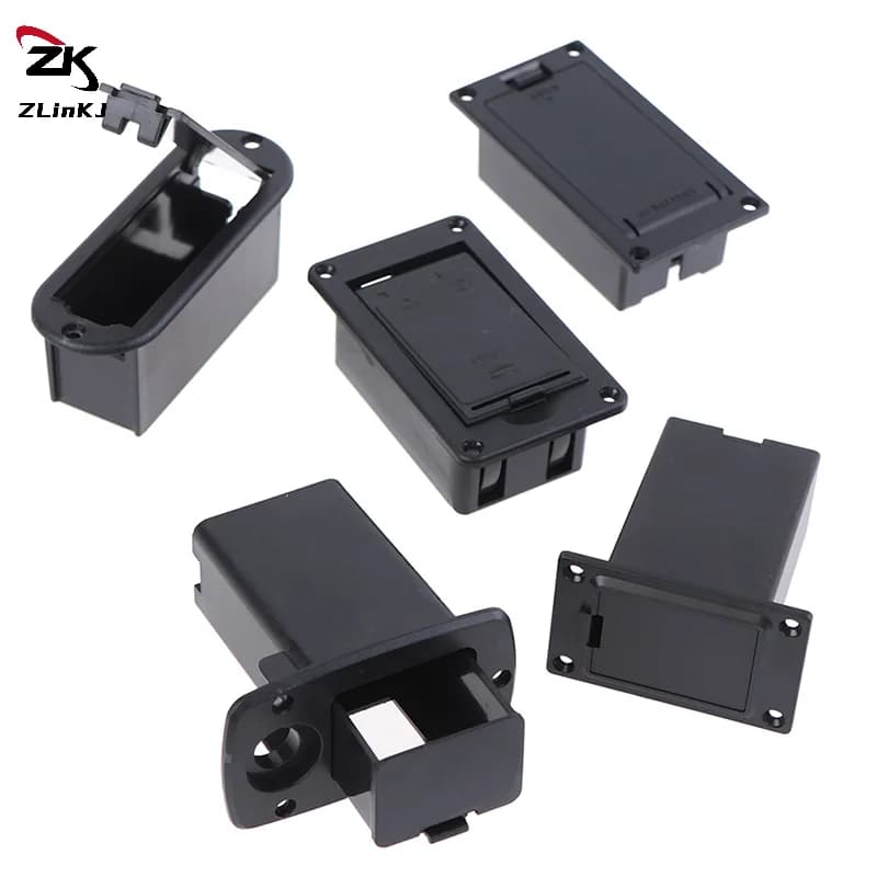 (ZYDD01) 1Pcs Active Bass Guitar Pickup 9V Battery Boxs 9V Pick Up Battery Holder/Case/ Cover