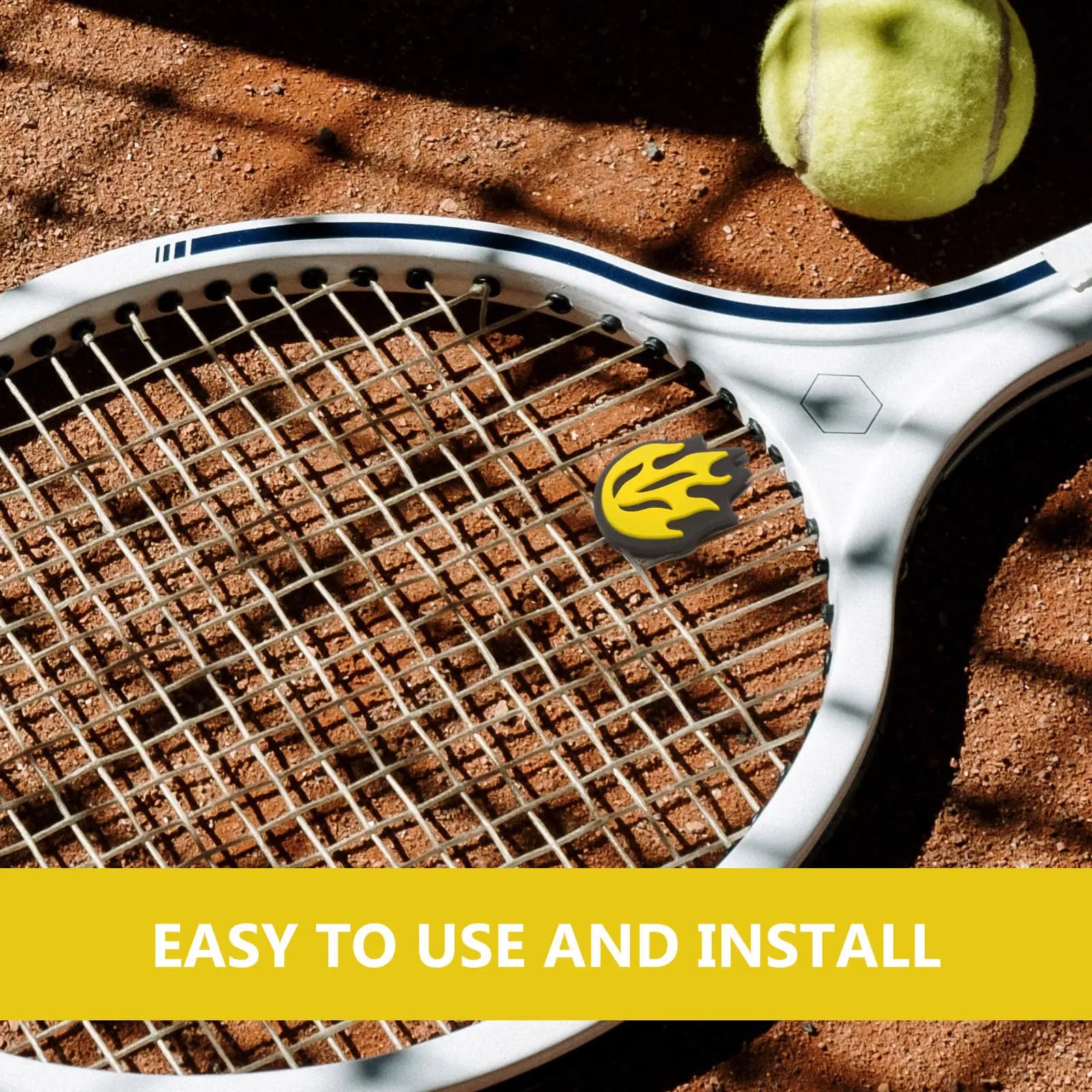 6 Pezzi Ammortizzatori Morbidi in Silicone per Racchette da Tennis, Riducono l'Affaticamento delle Mani, Aumentano la Precisione, Regalo Perfetto per il Tennis