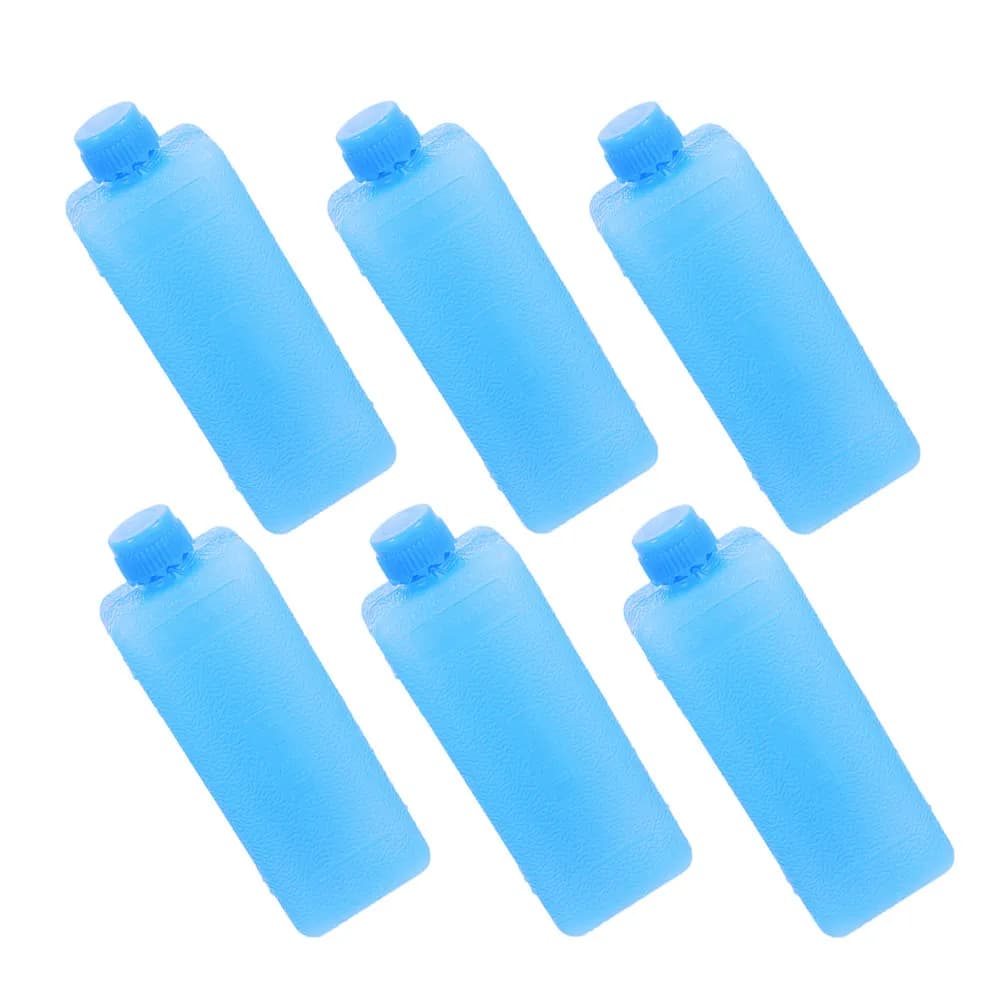 6Pcs Air Cooler Ice Crystal Blocks Reusable Cooling Packs for Portable Office Camping Lunchbox Cooler Freezer Bags