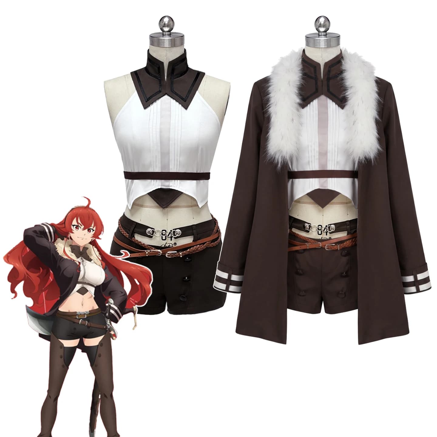 Anime Mushoku Tensei Eris Greyrat Cosplay Costumes Uniform Halloween Carnival Party Outfits For Women