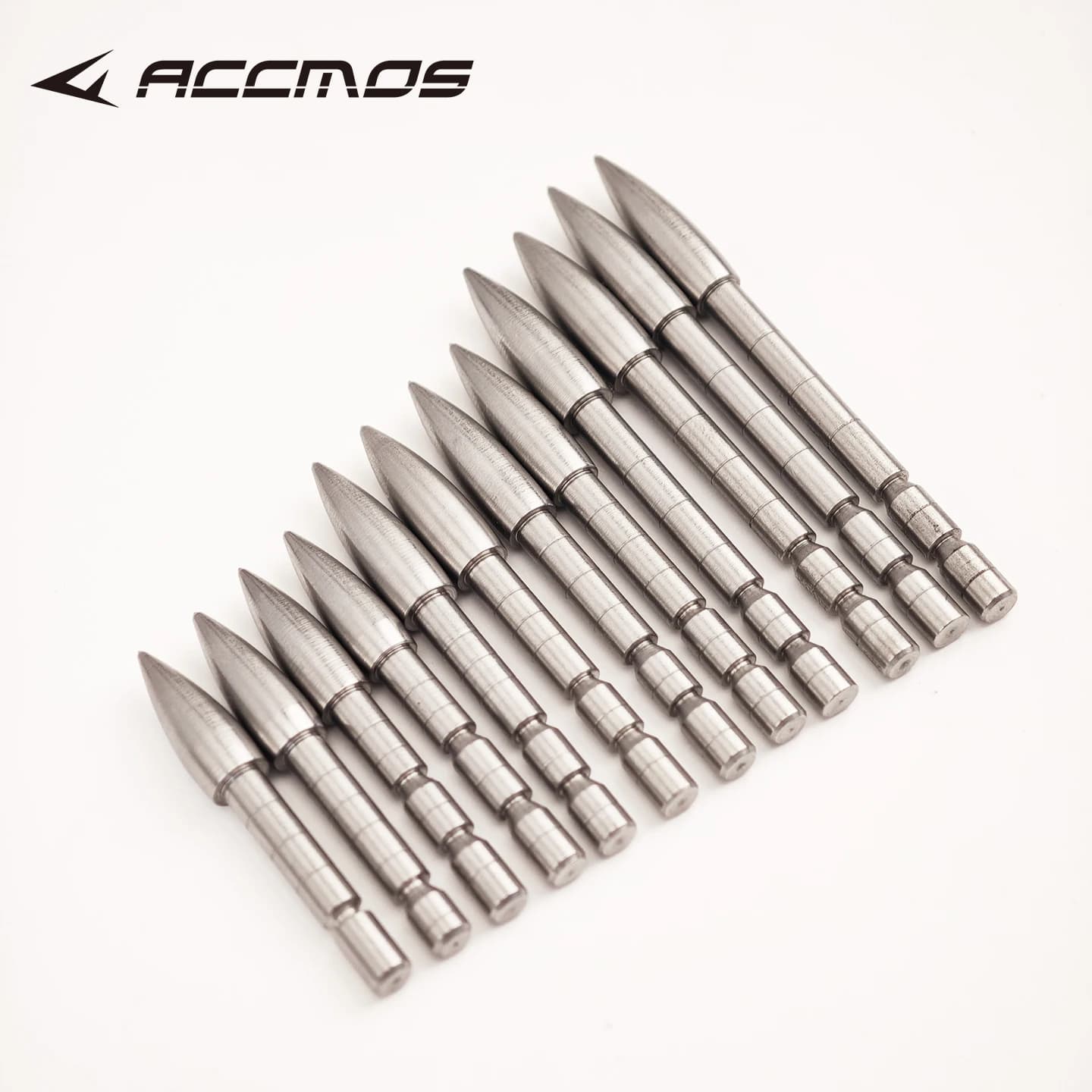 80/100/120/150/170/200gn Stainless Steel Arrowhead Glue-in Bullet Target Point Arrow Tips for 4.2mm ID Shafts Archery Accessory