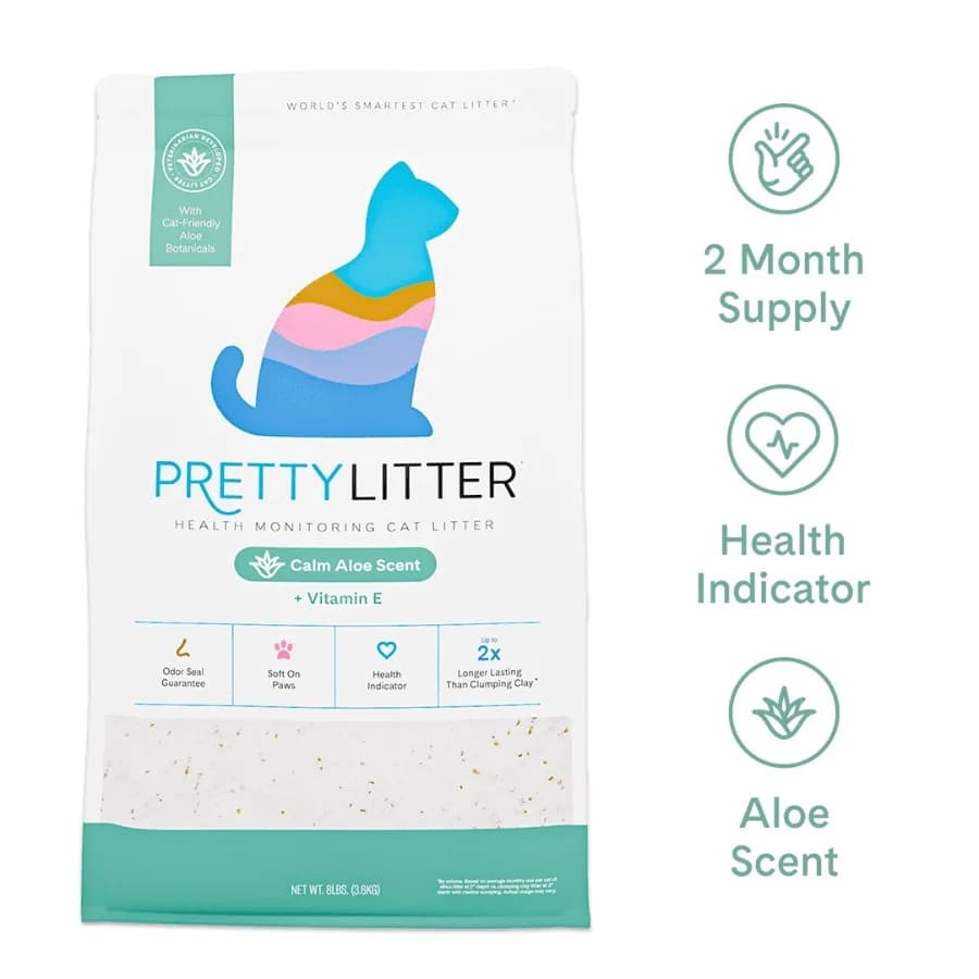 Health Monitoring Cat Litter, Calm Aloe - 8lb Bag