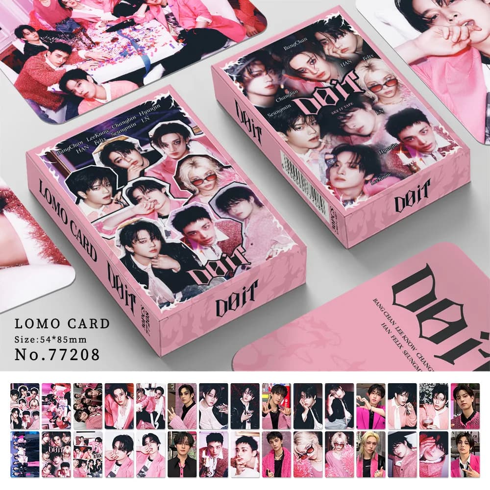 30 pz. Stray Kids KPOP Album DOIT Small Card SZKOO LOMO Card Photo Card Support Card Fan Collection Card Regali per fan