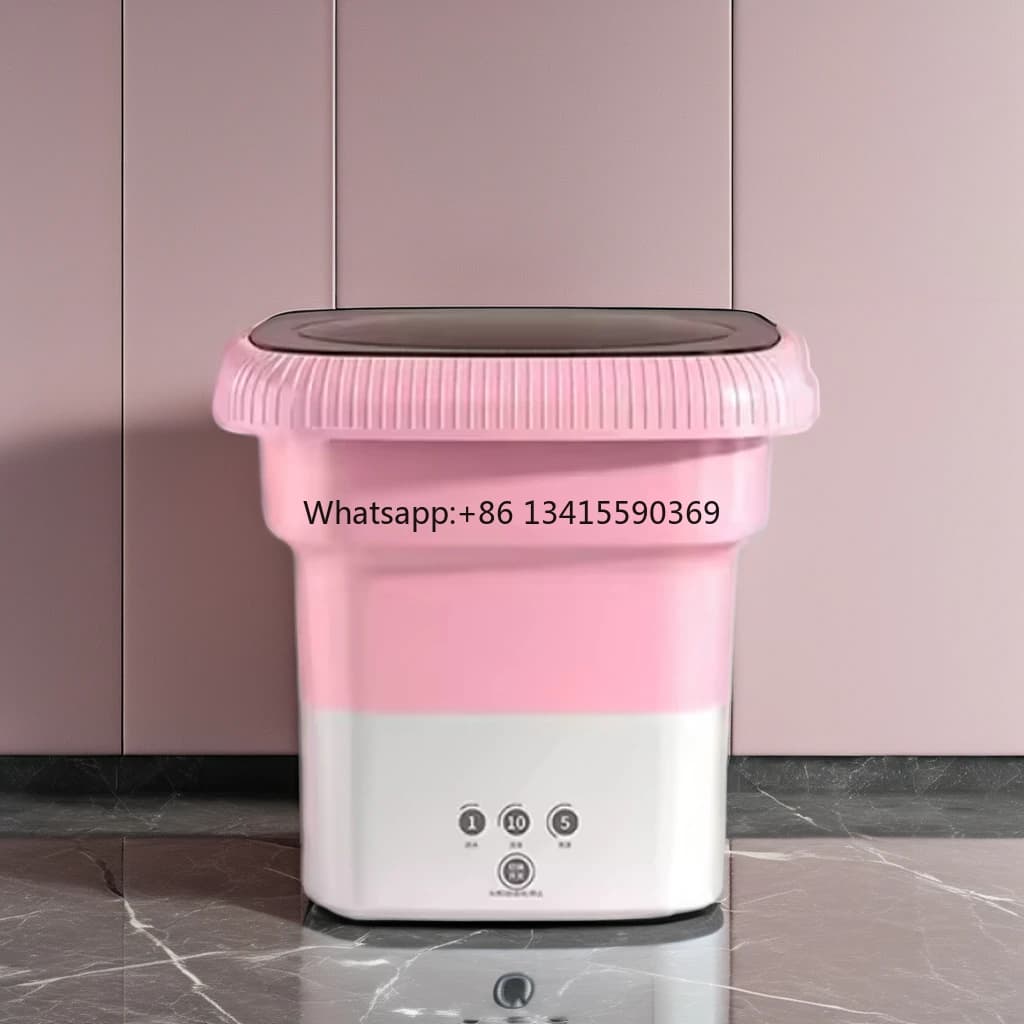 Mini lavatrice automatica a caricamento frontale Nuovo portatile elettrico per uso domestico e in hotel