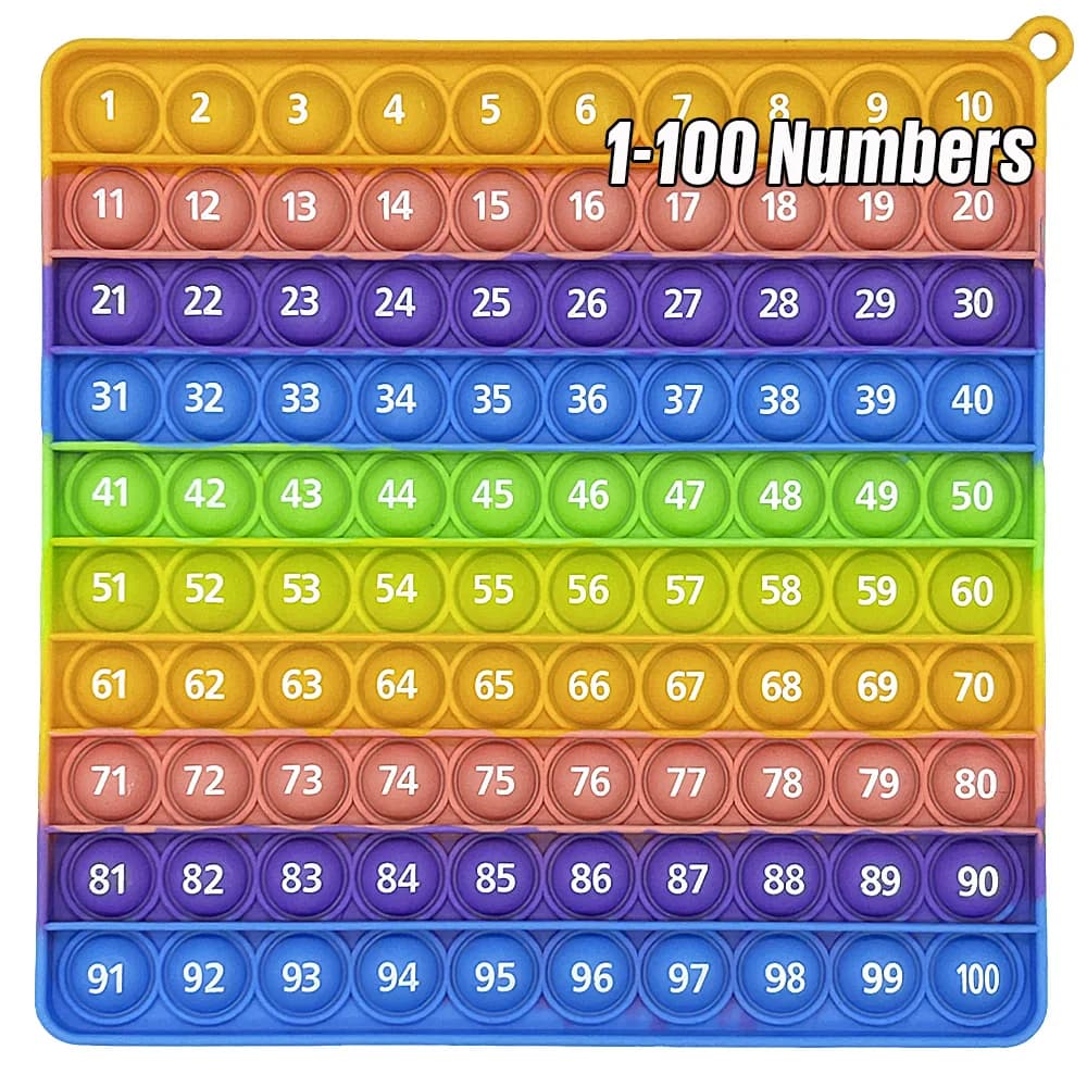 Impara 1-100 numeri Figure Conteggio Giochi di matematica giocattolo, Manipolazioni per l'insegnamento della matematica Giocattoli educativi Montessori per bambini in età scolare