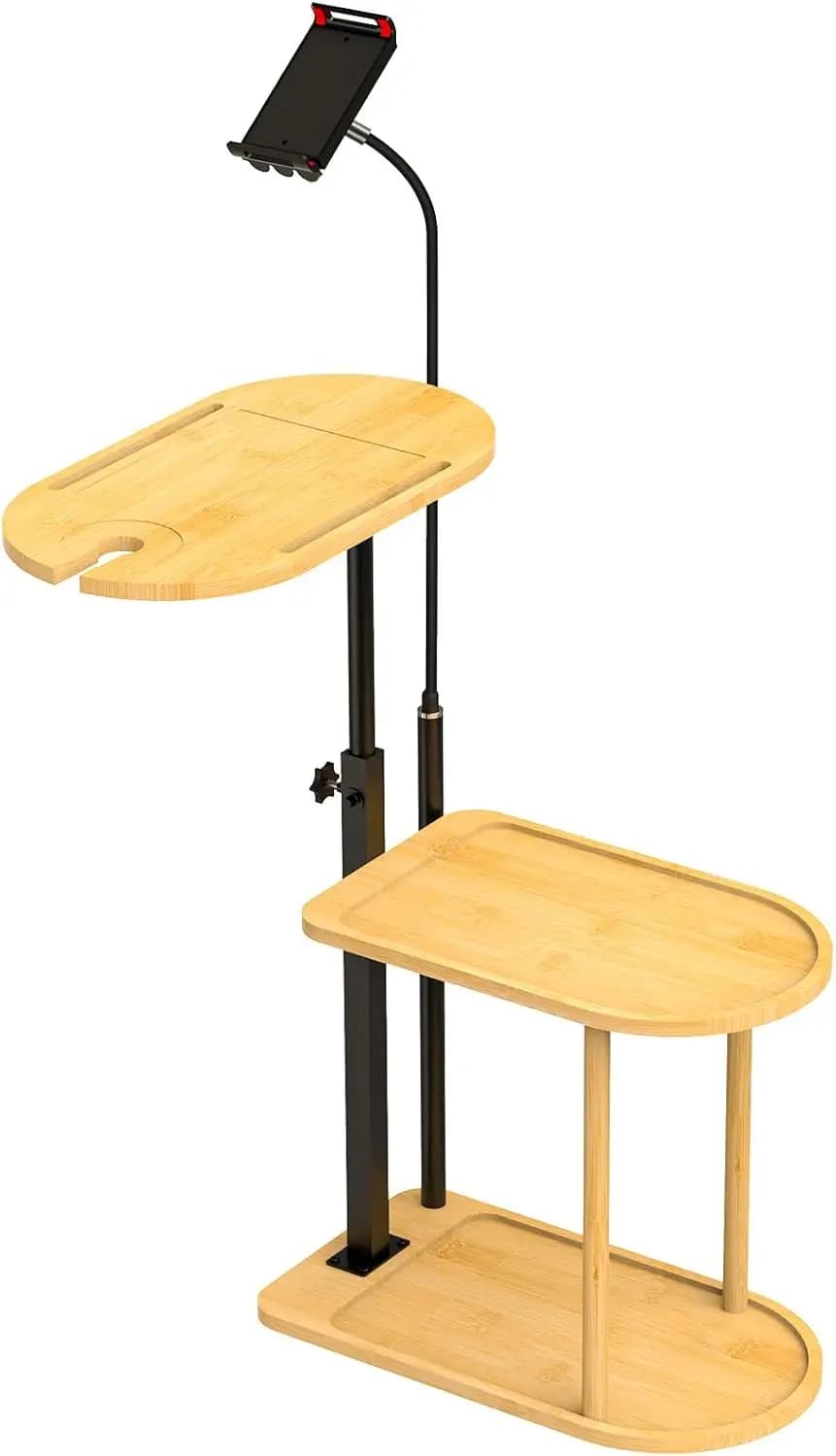 Vassoio per Vasca da Bagno in Legno con Porta Tablet, Organizzatore Multifunzionale a 3 Livelli Salvaspazio, Accessorio Bagno Regolabile