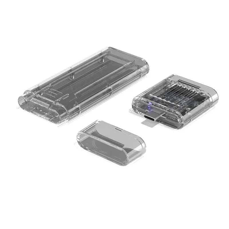 【REGALO】Box esterno staccabile per SSD M.2 NVMe, adattatore da M.2 a USB 3.2 Type-C, custodia per SSD NVMe, accessori per laptop