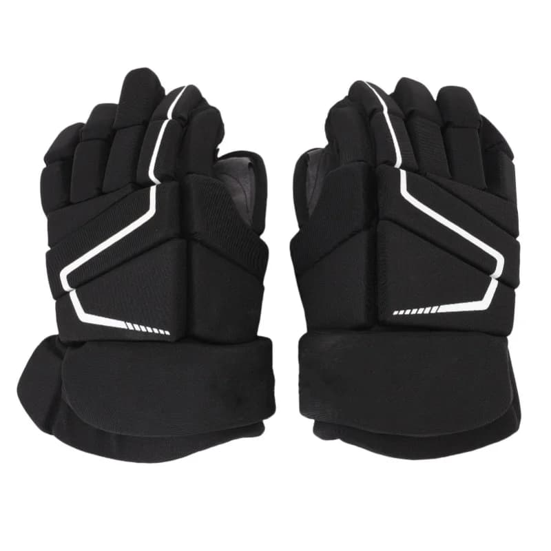 Ice Hockey Gloves Nylon EVA Foam Protective Breathable Outdoor Roller Street Hockey Gloves For Hockey Players White