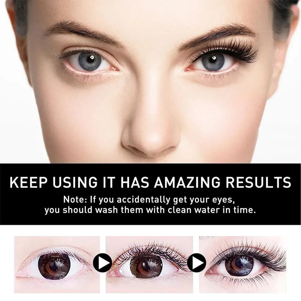 PANTHENOL Hair Dence Serum for Eyelashes 3ml Hydrating Eyelash Liquid Duration Natural Black Waterproof Curling Mascara Growth Thickness
