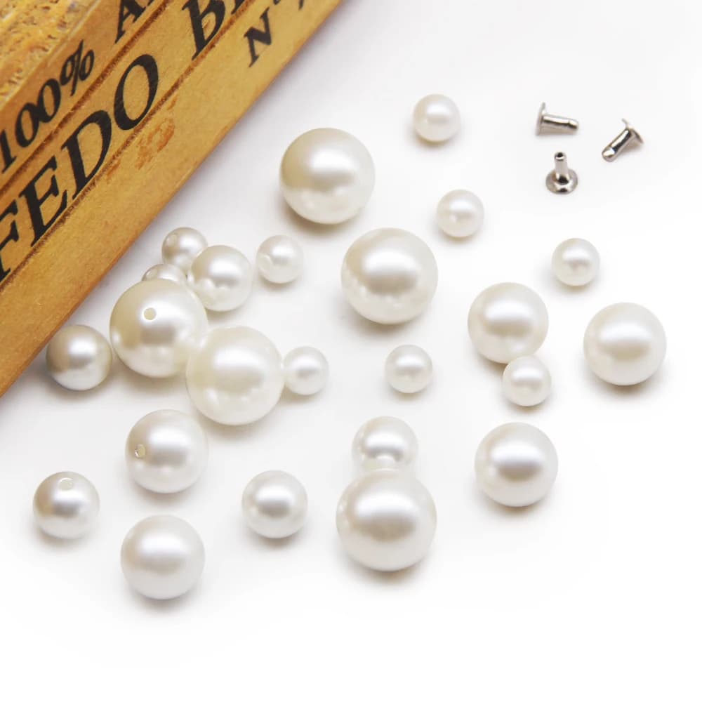 Nuovo arrivato 30 pz/set di perle rivetti per i pantaloni di stoffa cappello sacchetto pattini artigianato decorazione casa FAI DA TE accessori per l'abbigliamento scrapbook