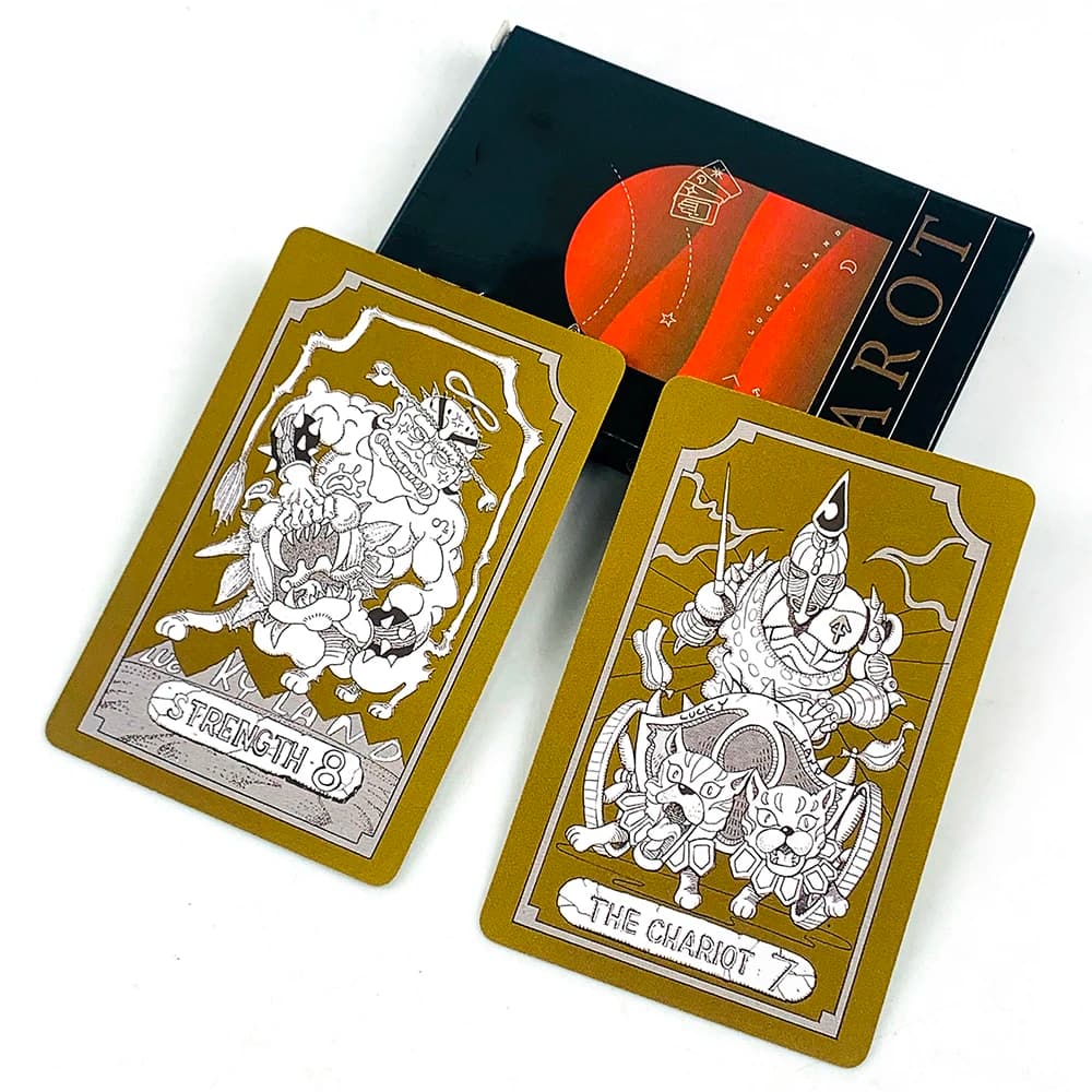 Carte dei Tarocchi Piccole 8,5*5,5cm, Set da 22 Carte, Eleganti e Compatte, Ideali per Viaggi, Meditazione e Pratiche Spirituali