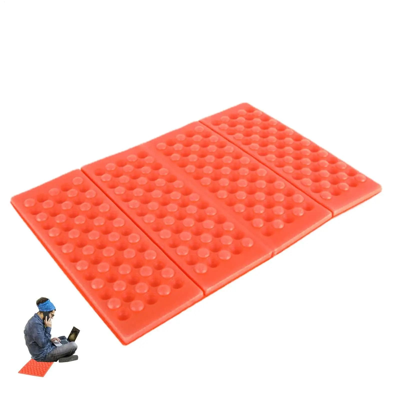 Tappetino pieghevole per campeggio, cuscino in schiuma impermeabile, cuscino per sedersi, sedia da spiaggia portatile, protezione per le ginocchia, per picnic, escursionismo, attività all'aperto