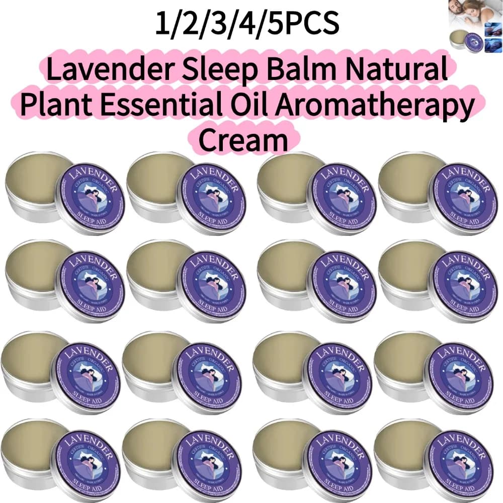 1/2/3/4/5PCS-30ml Balsamo per il sonno alla lavanda, olio essenziale vegetale naturale, crema per aromaterapia, miscela biologica, allevia lo stress, cura del corpo