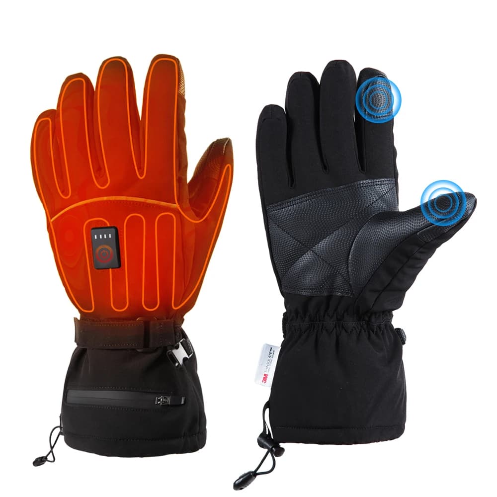 Nuovi guanti riscaldanti per moto con riscaldamento USB termico per moto con batteria ricaricabile touch screen invernale