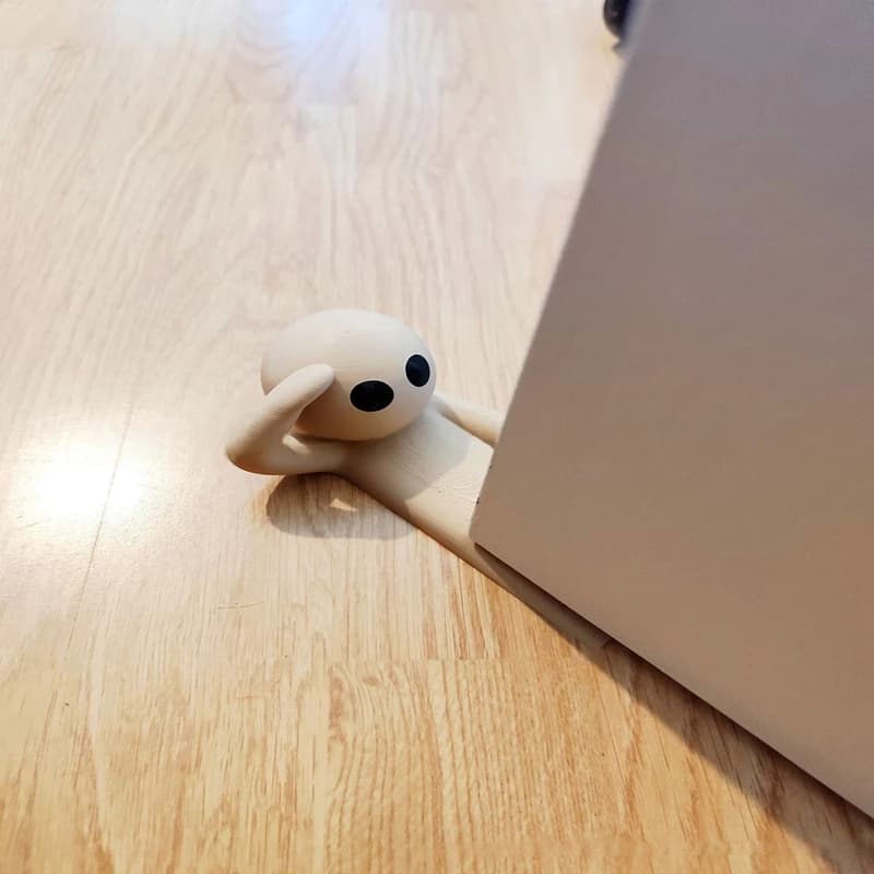 Fermaporta con pacchetto emoticon carino stampato in 3D, fermaporta divertente e divertente, decorazione per porta anticollisione con cuscino per porta