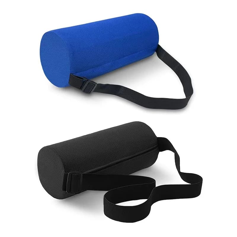 Cuscino di supporto per la schiena della colonna lombare del cilindro Cuscino per la vita Cuscino per lo schienale del sedile automatico Cuscino di supporto per seggiolino auto in memory foam per sedia per auto