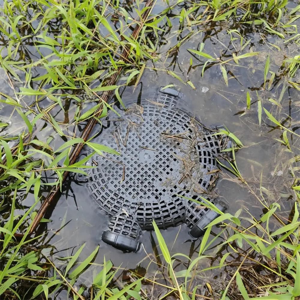 Fish Network 3/6/8 Holes Black Fish Net Cage Plastic Durable Mud Cage Multifunctional Easy To Install Fishing Traps Finless Eel