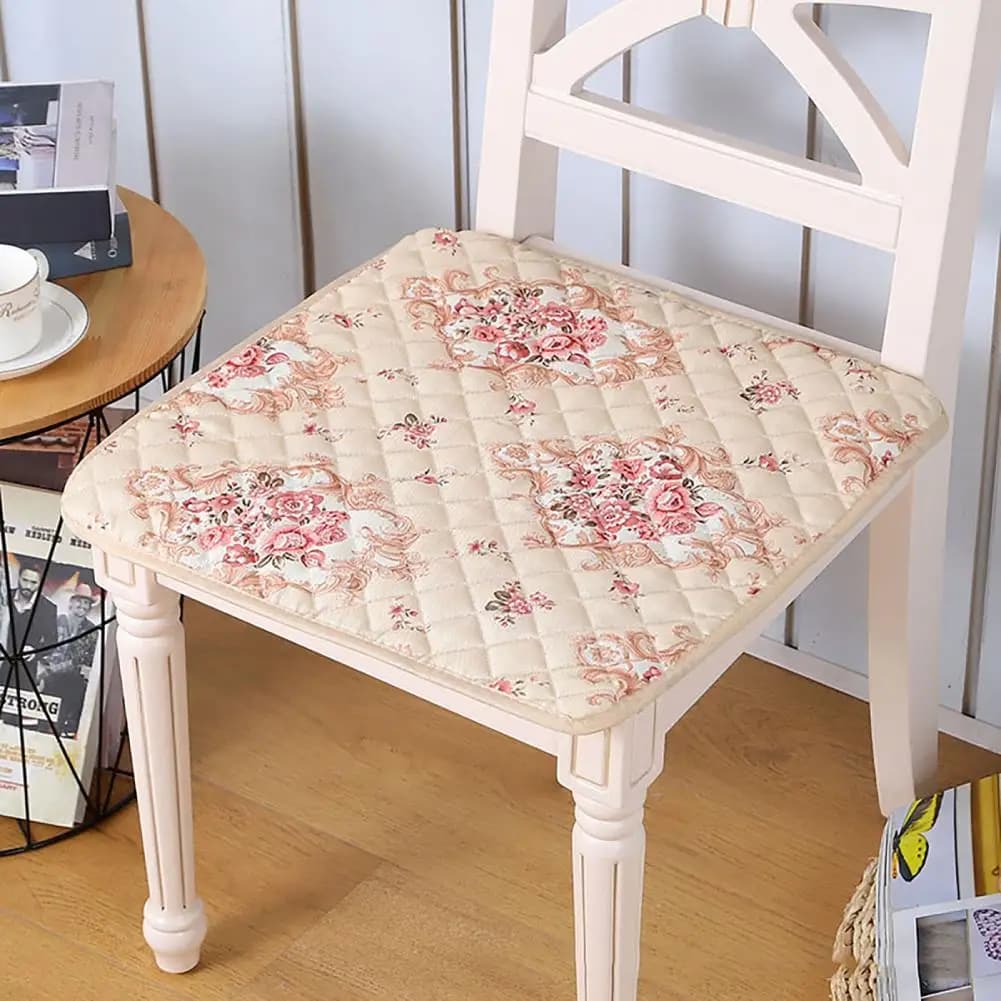 Cuscino per sedia con cinghie Cuscino decorativo per sedia quadrato in poliestere Tappetino per trapunta Cuscino per sgabello da pranzo per ristorante domestico Cuscino per divano per auto