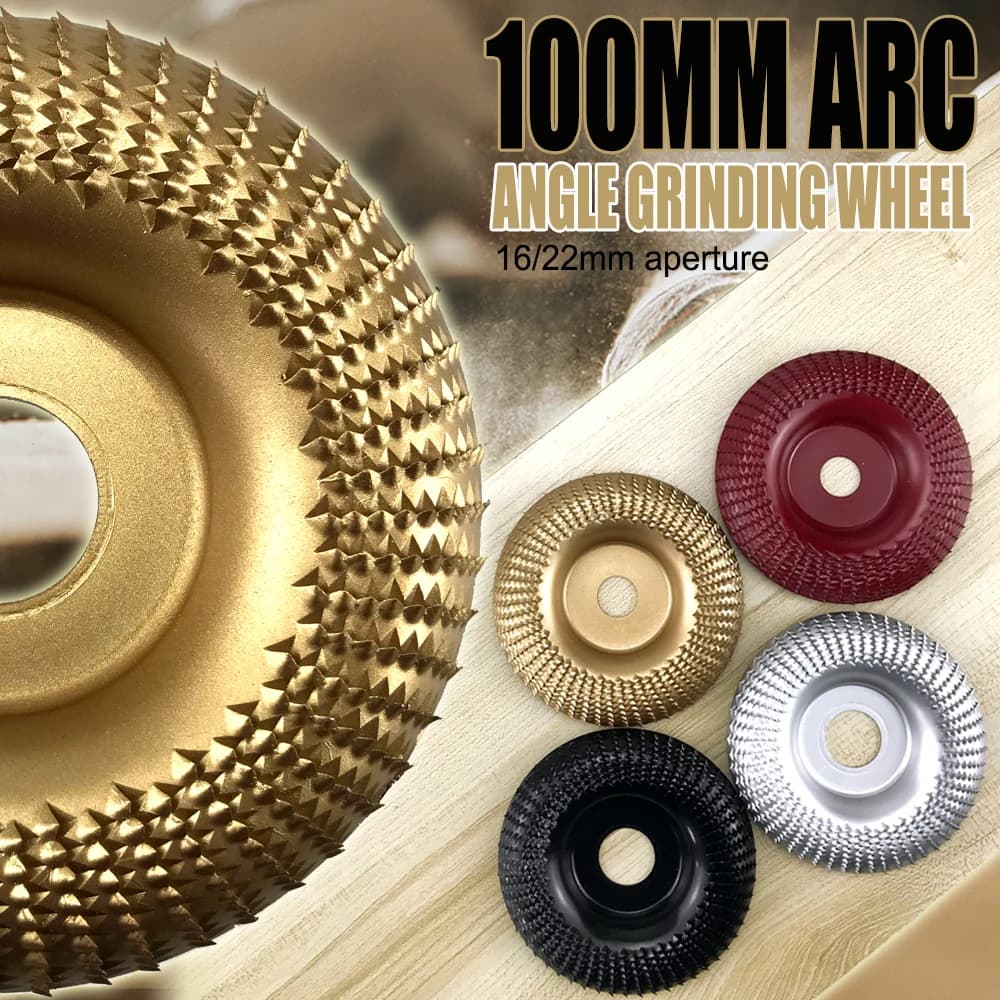 16/22mm Apertura 100mm Mola angolare ad arco Mrese Modellatura Dischi abrasivi Lavorazione del legno Abrasivi rotanti