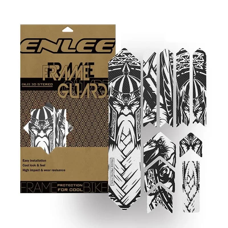 ENLEE Il nuovo adesivo rimovibile per bicicletta da strada Paster Guard Cover 3D MTB Mountain Bike resistente ai graffi Proteggi la protezione del telaio