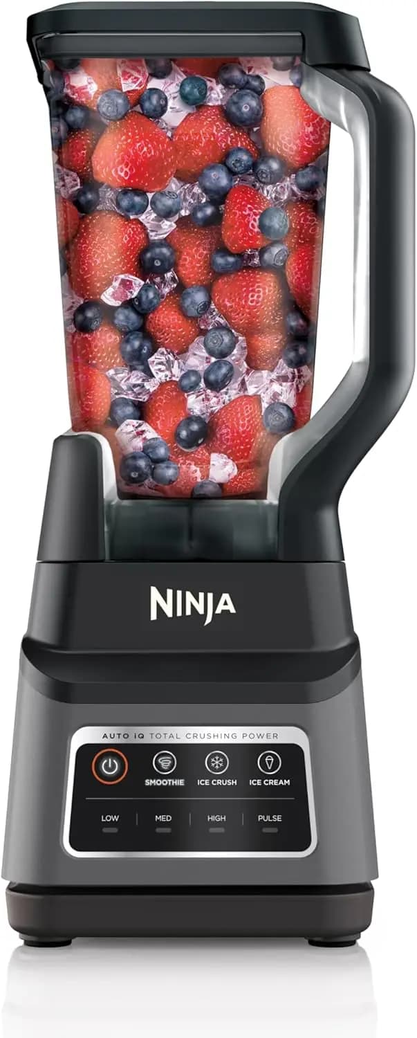 Frullatore Professionale Plus con Potenza di 1400W, Caraffa da 72oz, Funzioni per Gelato e Smoothie in Grigio Scuro