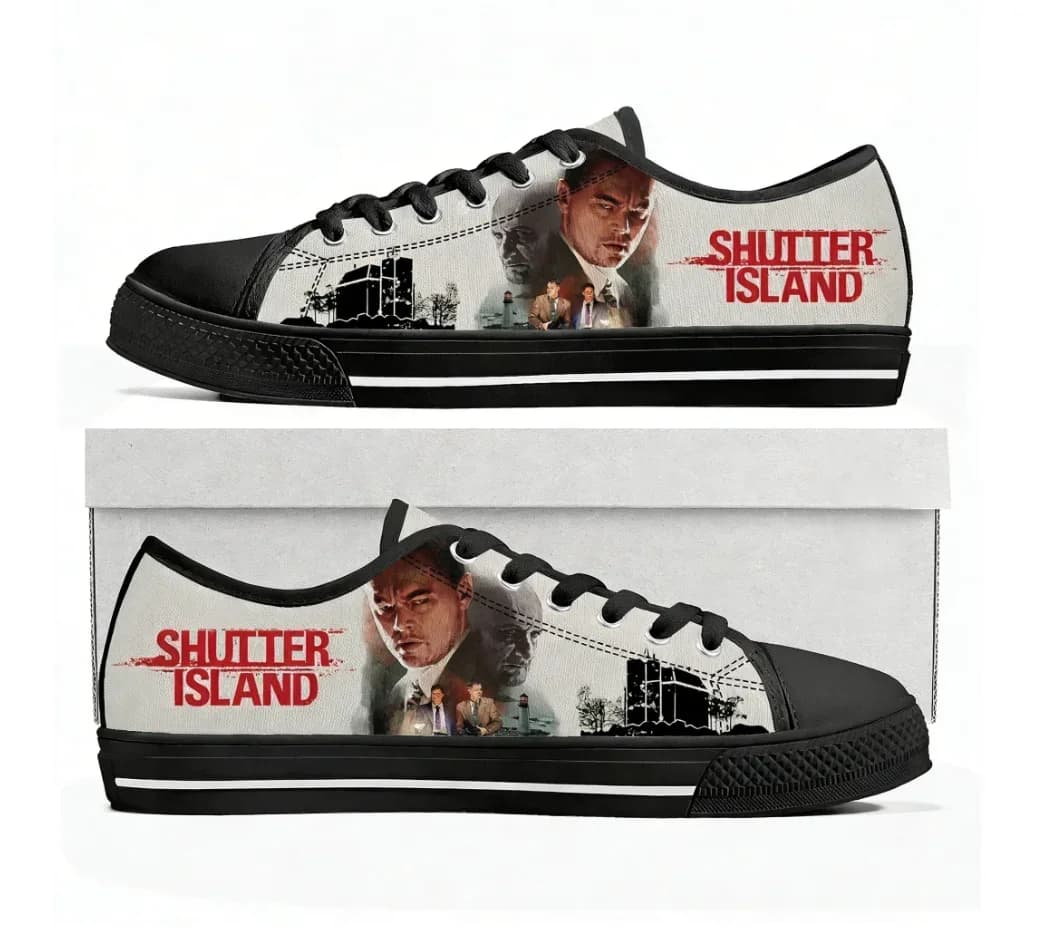 Shutter Island Low Top Sneakers Mens Womens Teenager Leonardo DiCaprio Canvas Sneaker Couple Casual Shoes Customize DIY Shoe
