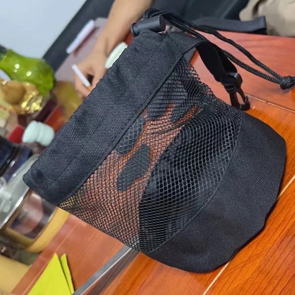 Borsa a rete per palline da golf, marsupio porta palline da tennis con fibbia a molla, design appendibile, riutilizzabile, lavabile, resistente all'usura, per la conservazione delle palline