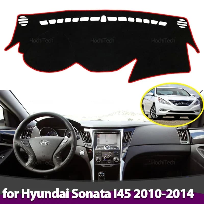 Anti-Slip Dashboard Cover Protective Pad Car Accessories Sunshade Carpet for Hyundai Sonata I45 2010 2011 2012 2013 2014 YF