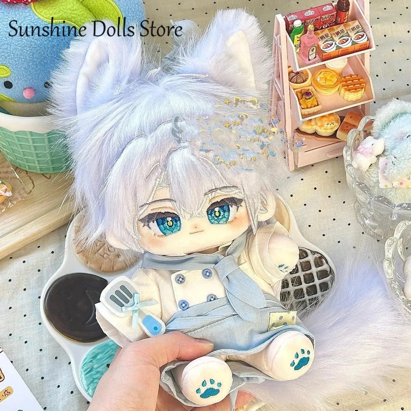 Phainon Gioco Honkai: Star Rail Anime Corpo della bambola in cotone Orecchie da mostro con scheletro Dress Up Peluche Figure giocattolo Regalo 20 cm