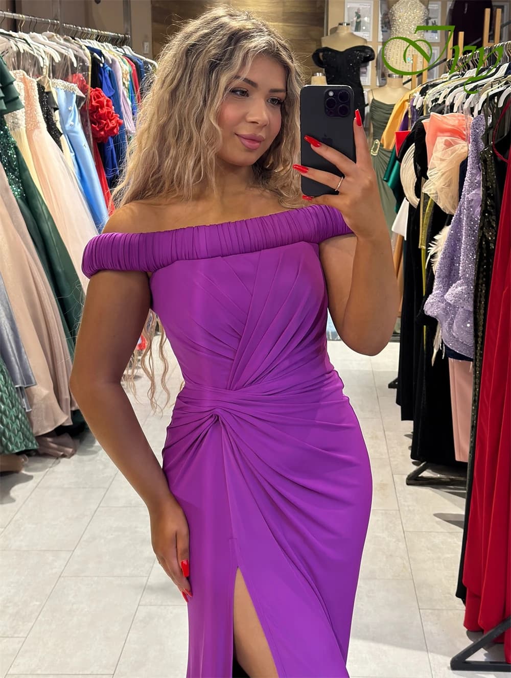 Customized Classic Boat Neck Sleeveless Evening Dress Temperament Mermaid Prom Dresses Delicate Jersey Special Occasion Gowns