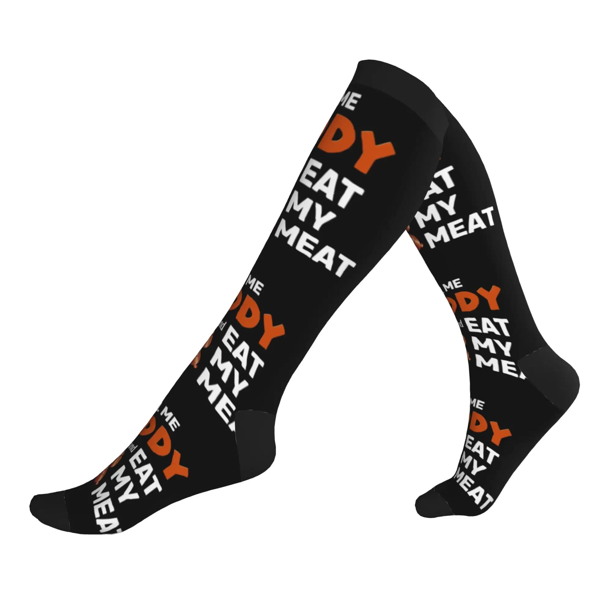 Call Me Daddy And Eat My Meat Dress Socks for Men Women Warm Fashion Novelty Sports Compression Socks