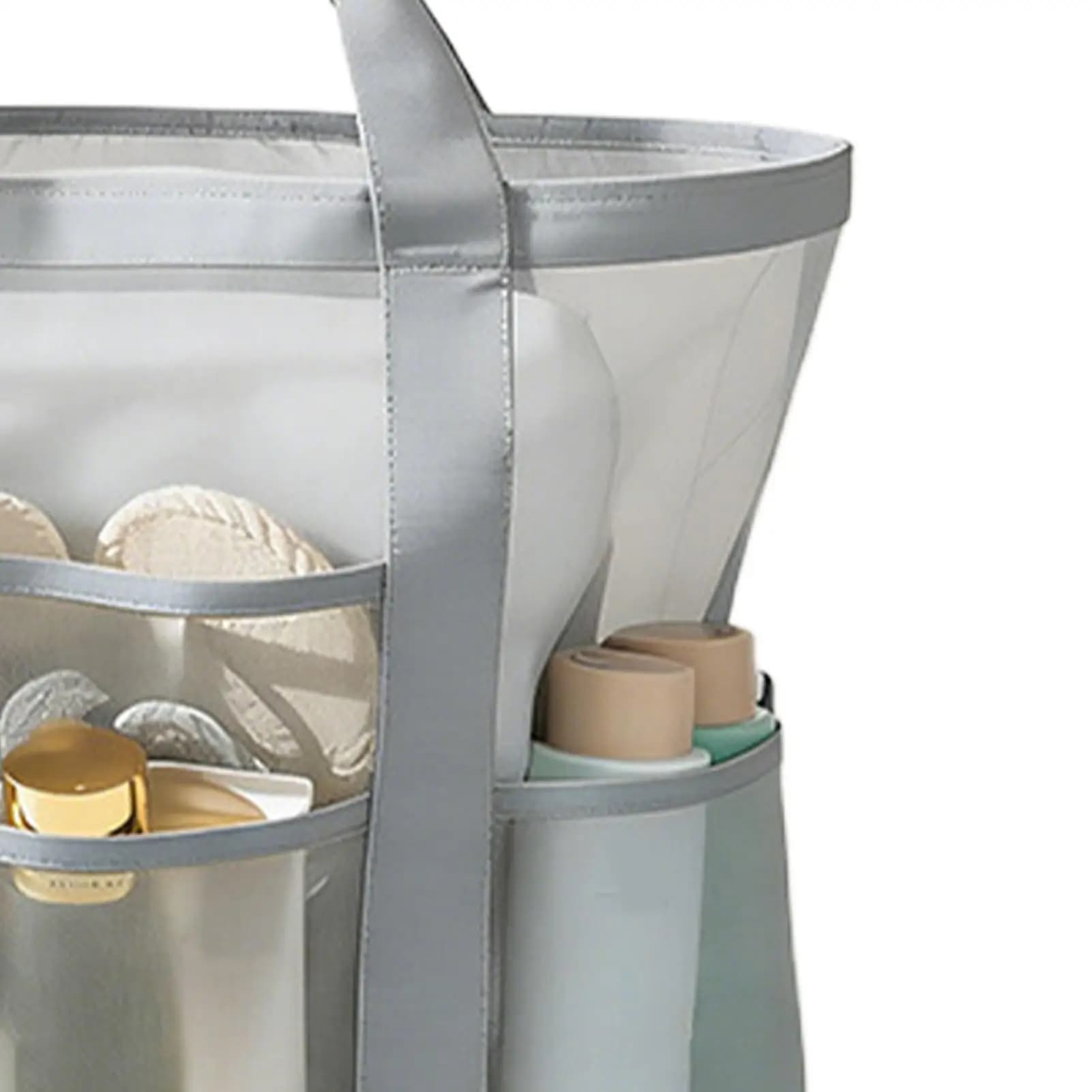 Borsa da piscina con manici larghi, in rete ad asciugatura rapida, per donna, portaoggetti per scarpe, asciugamani, trucchi, giocattoli, viaggi, palestra, shopping estivo