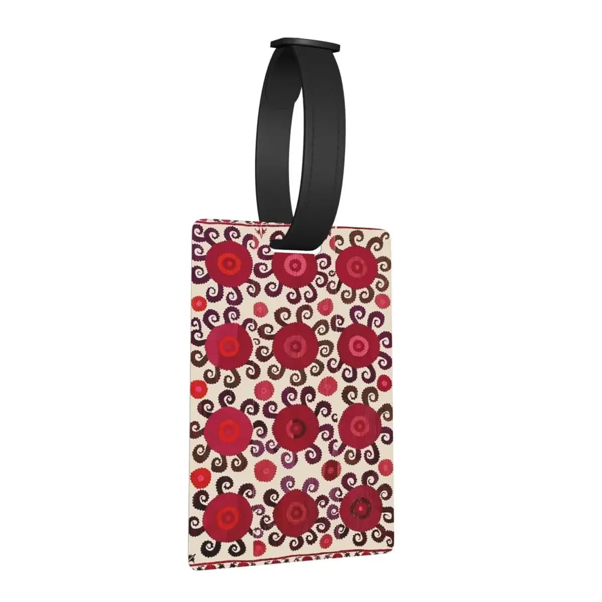 Samarkand Antique Southwest Uzbekistan Suzani Etichette per bagagli Valigia Moda Bagagli Etichetta d'imbarco Porta etichette ID Nome Indirizzo