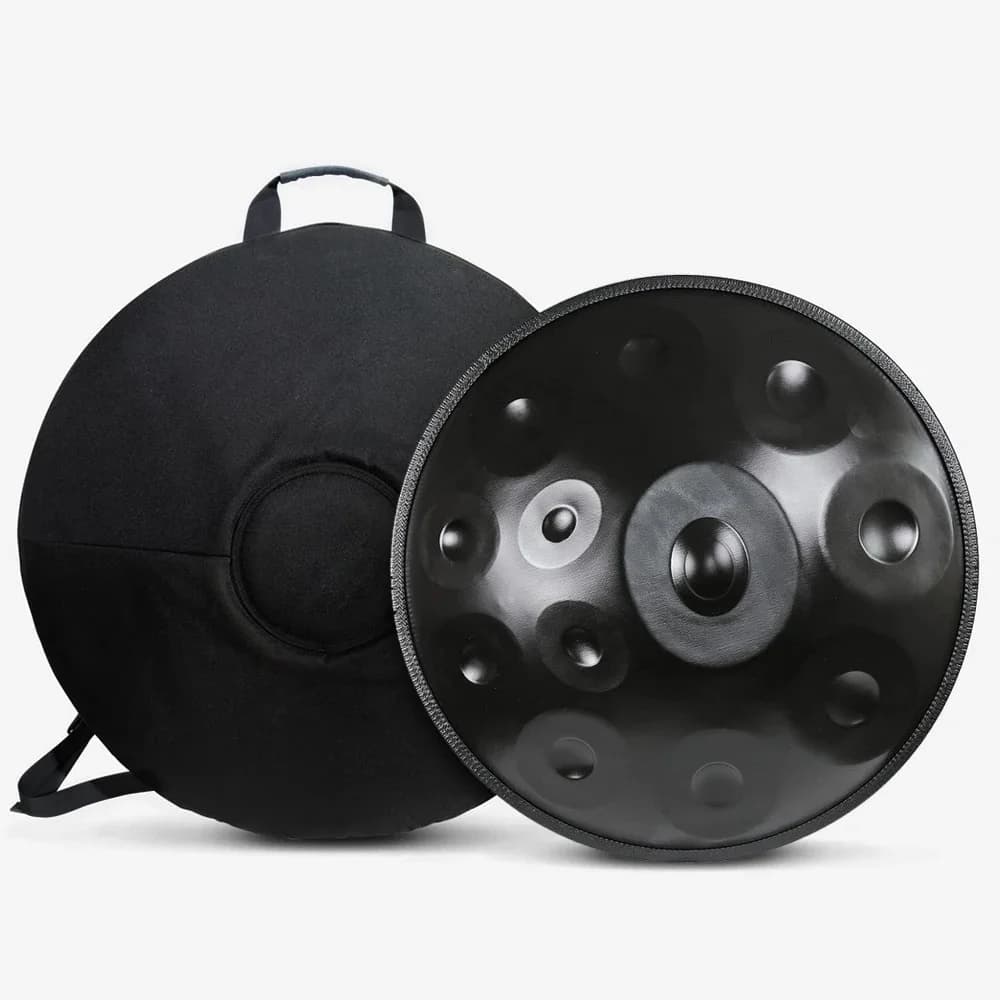 Tamburo Handpan 9/10/12 Note D Minor 22 pollici Tambor Yoga Strumento di meditazione Tamburo con lingua in acciaio Regalo per principianti Tamburo musicale Kurd