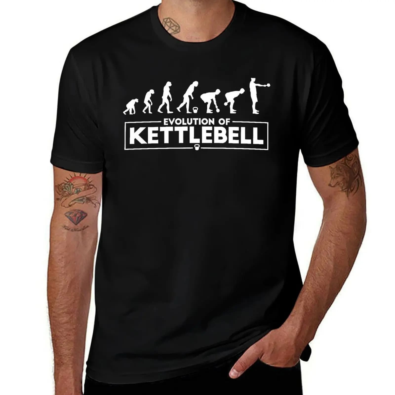 Kettlebell T-Shirt Soft Basic Cotton Short Sleeve Tee T-Shirt
