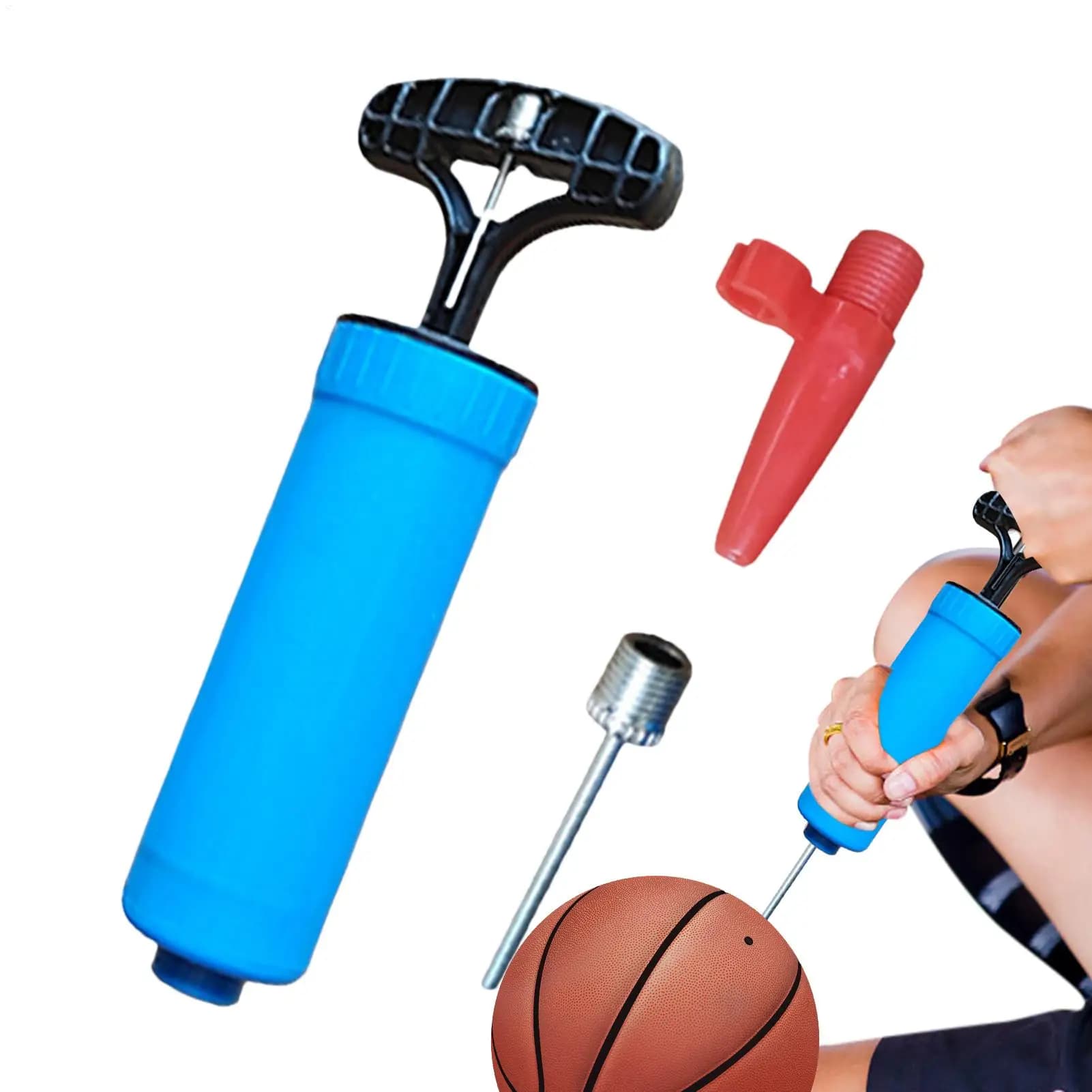 Basketball Air Pump Manual Inflator Sports Balls Air Pump Handheld Accessories for balloons Volleyball Football