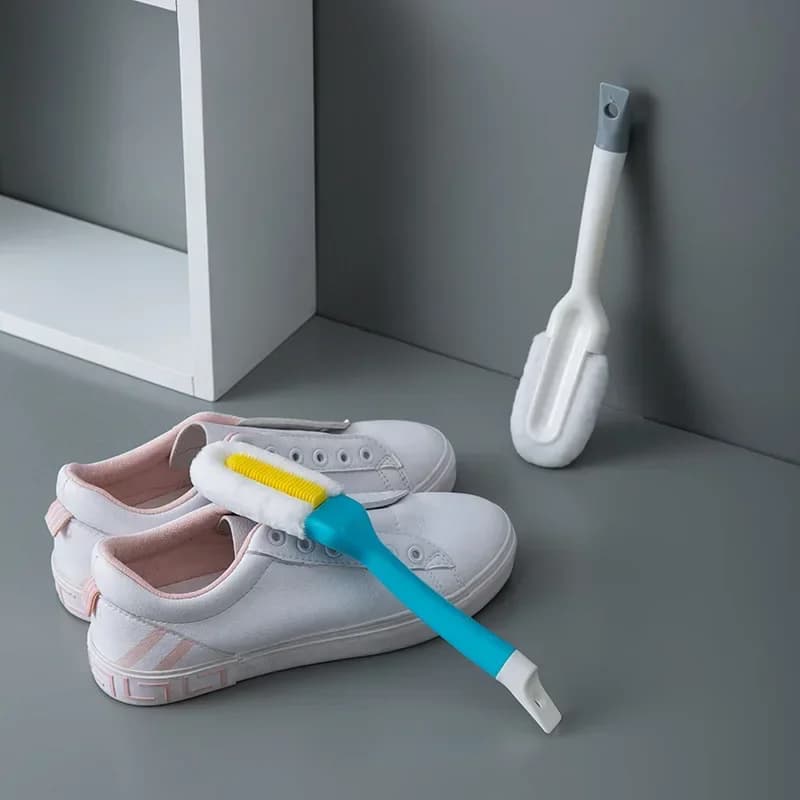 Spazzola per pulire le scarpe per morbidi peluche, pelle scamosciata, pelle di pecora opaca, scarpe in pelle e tavola per la cura dei tessuti