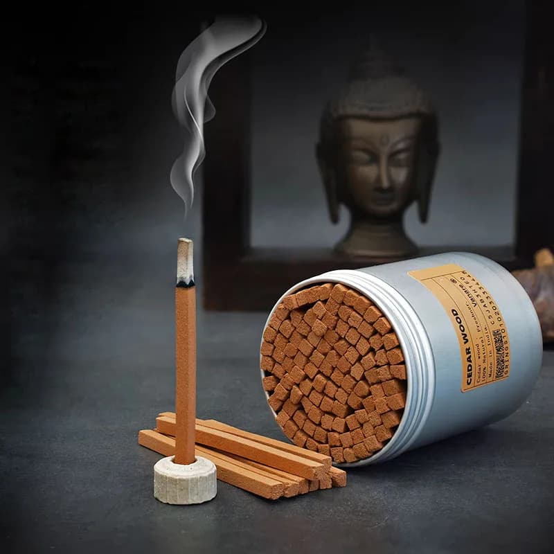 Bastoncini di incenso al cedro per sterilizzazione, disinfezione, purificazione dell'aria, aromaterapia naturale, benessere, regalo alla moda