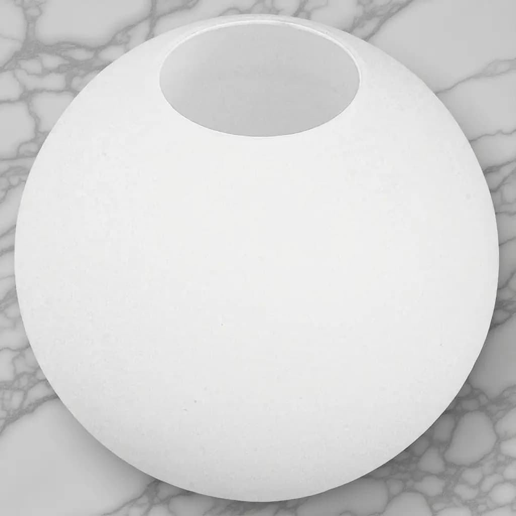 Paralume in Vetro Bianco Testurizzato per Lampada a Sospensione, Diffusore Rotondo di Ricambio, Elegante Decorazione Moderna per Casa e Ufficio
